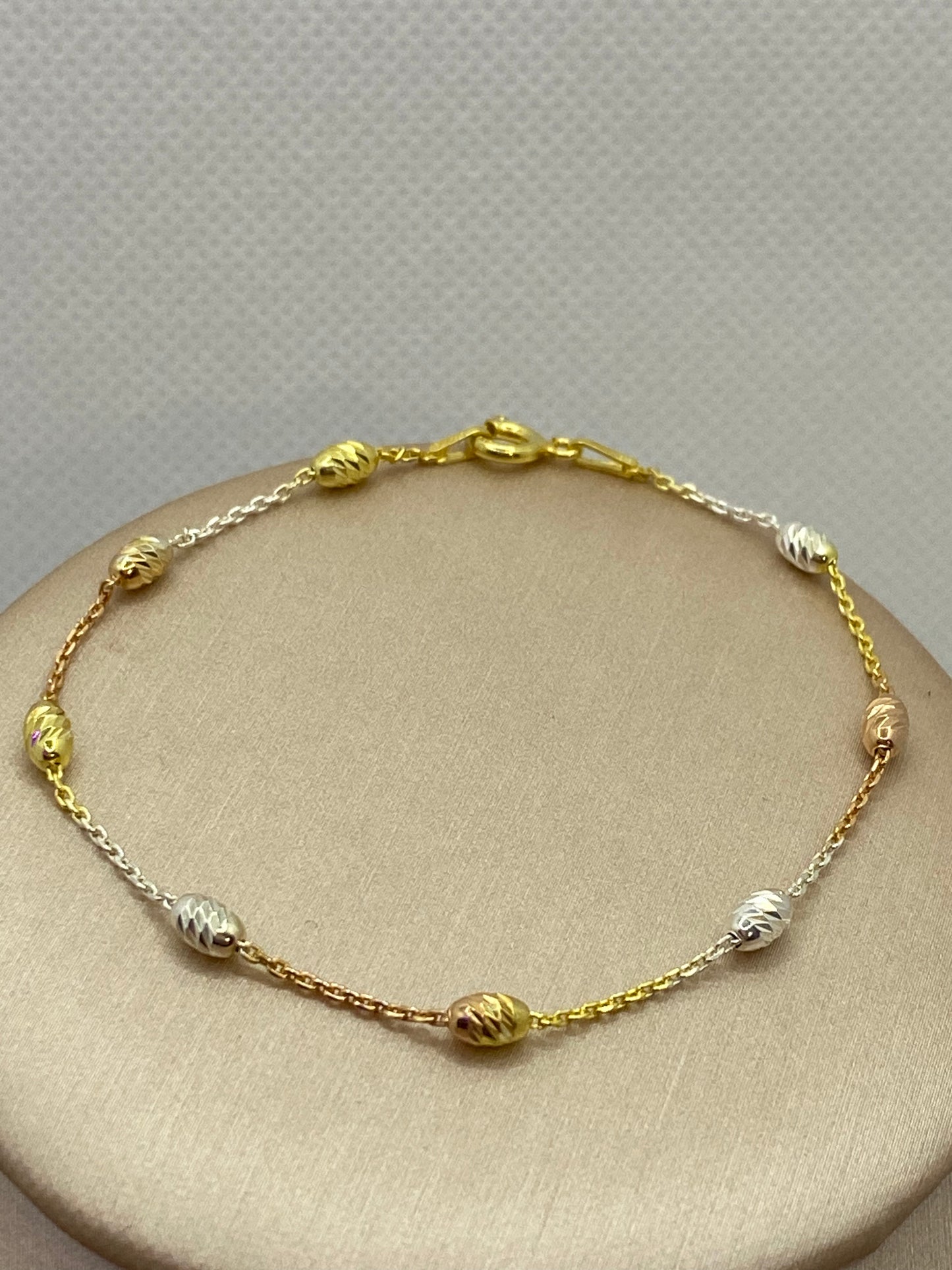 Three Toned Bracelet Silver 925.