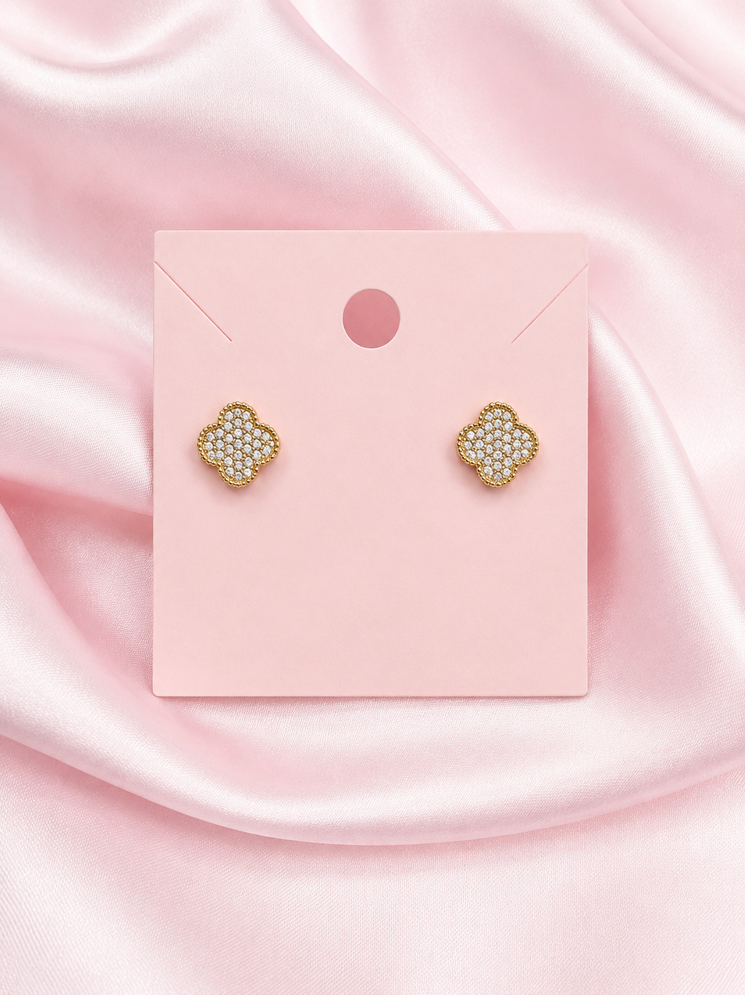 CZ Clover Studs