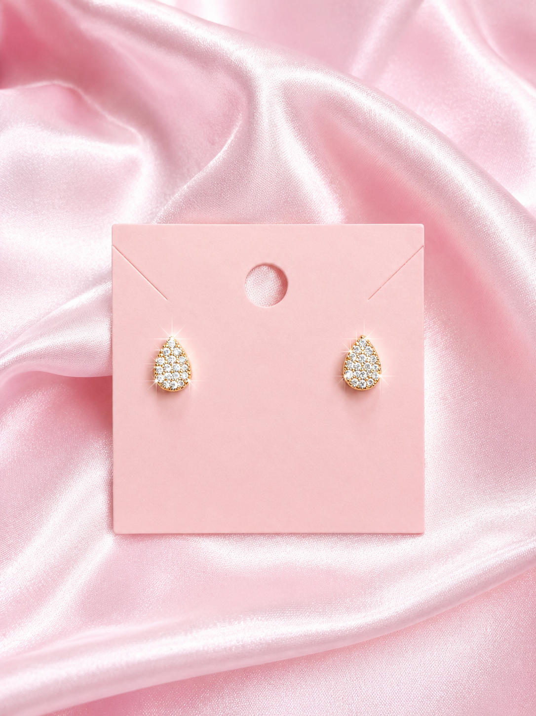 Tear Drop CZ Earrings