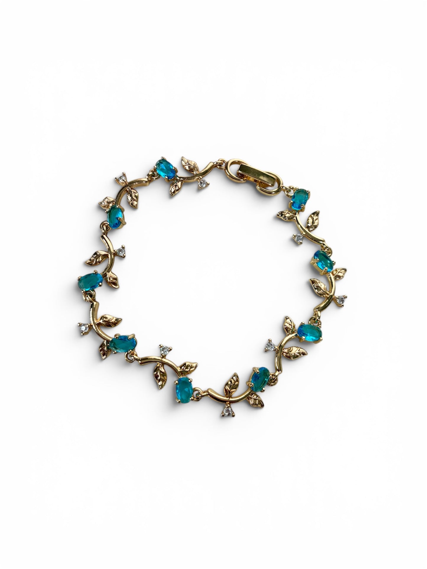 Blue rose bracelet