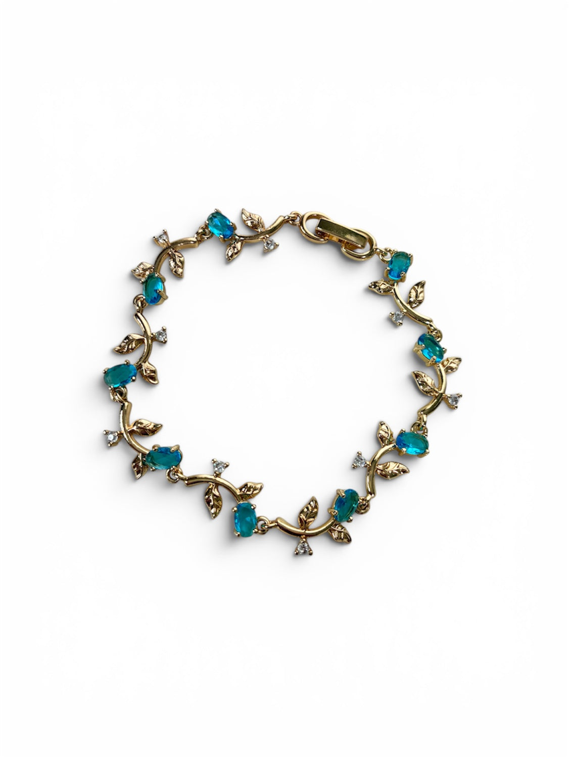 Blue rose bracelet