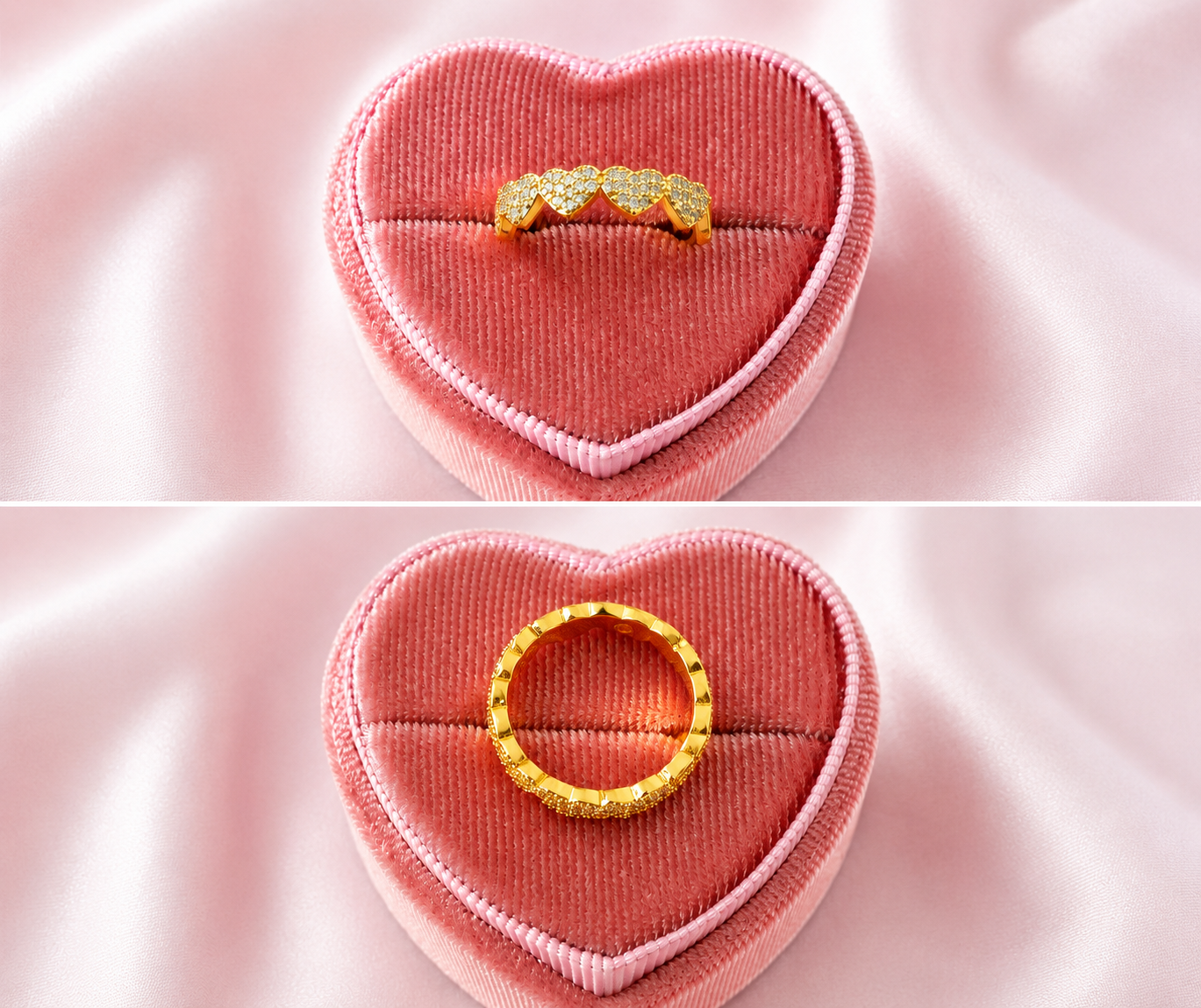 CZ Heart Ring