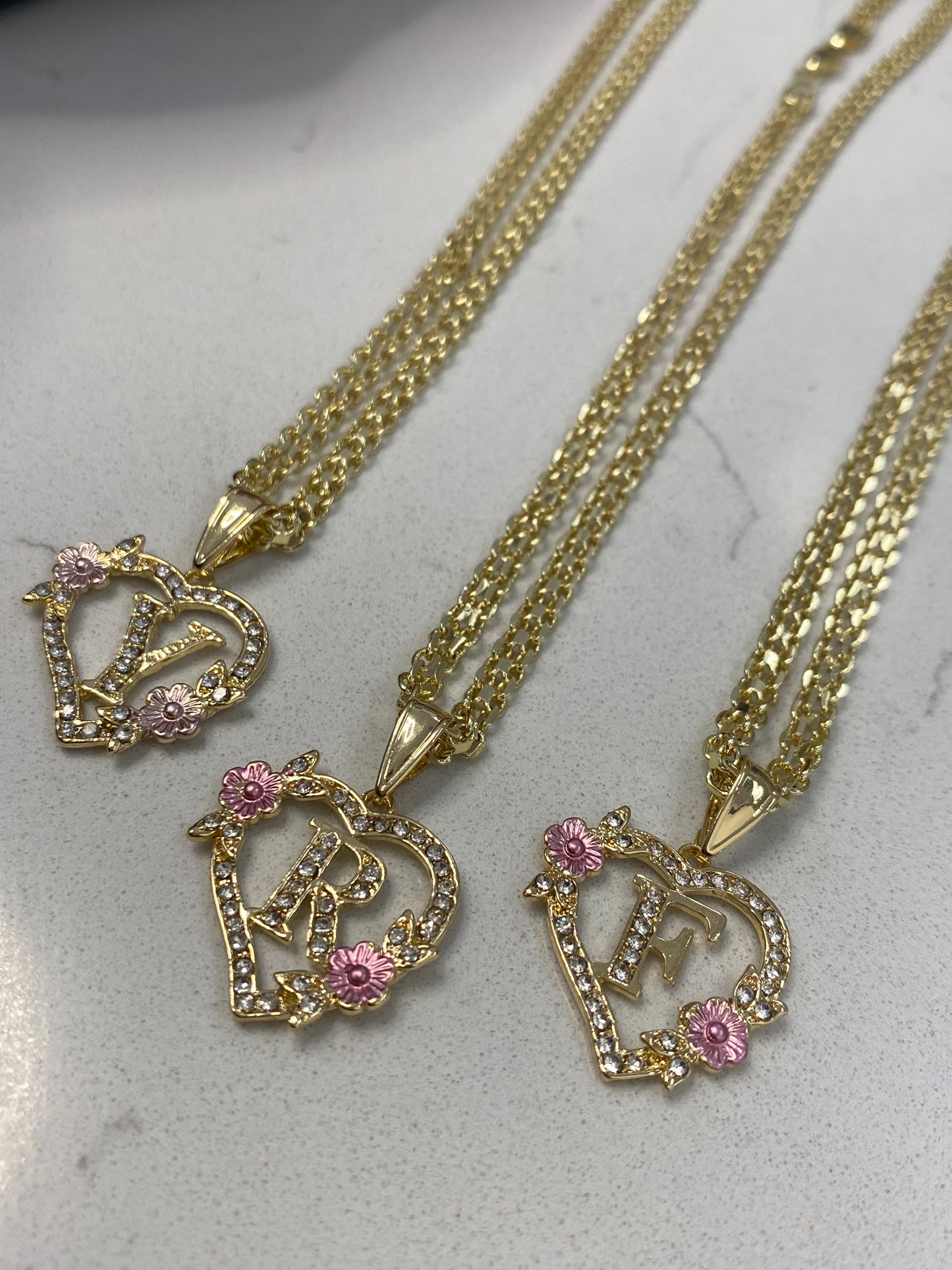 Tejido Chino Necklace & initial pendant