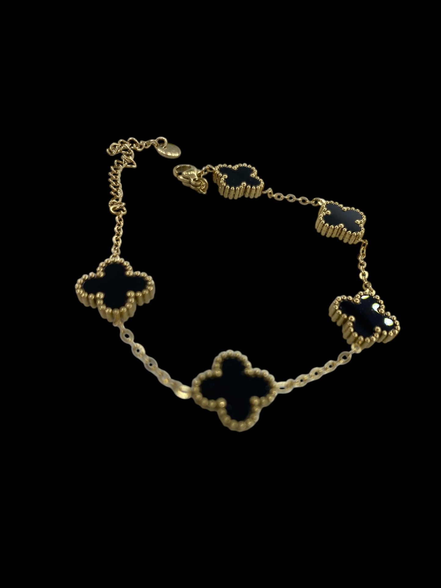 Clover Stain Steel Bracelet
